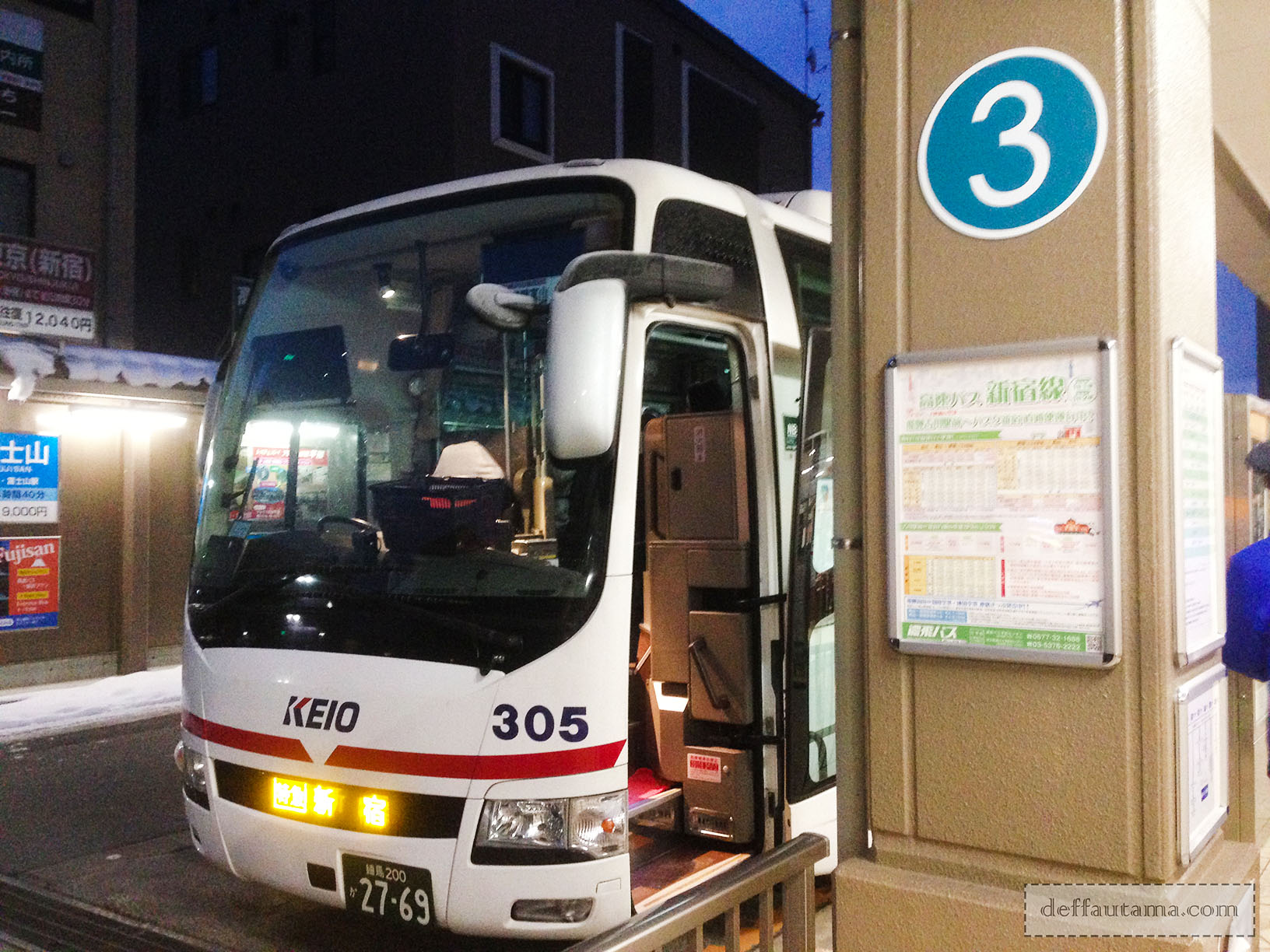 Babymoon ke Jepang - Bus ke Shinjuku